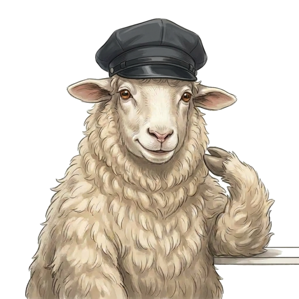 BaiTaxi's mascot sheep